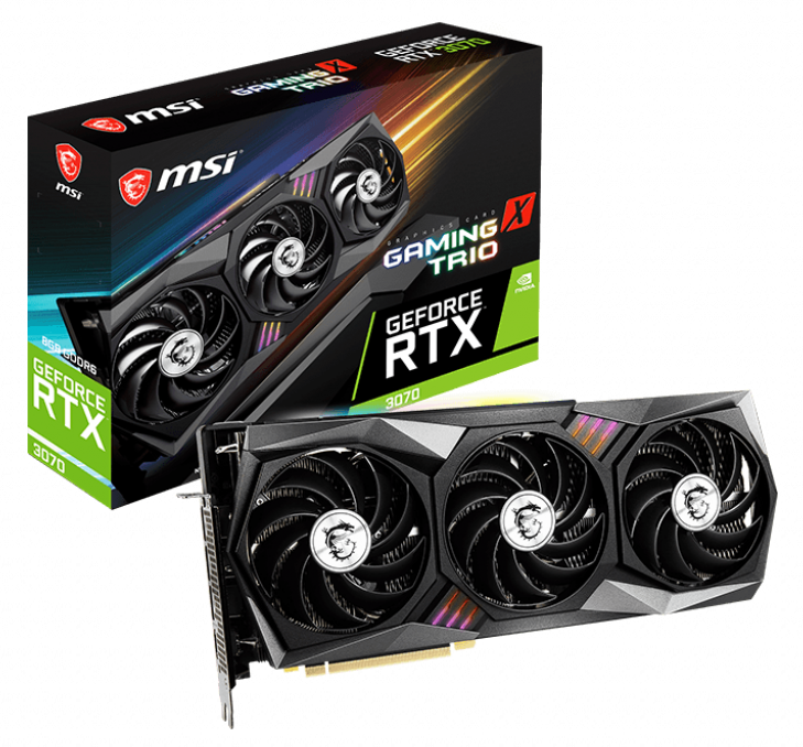 MSI GeForce RTX 3070 X TRIO 8GB Gaming Graphics Card - Newegg.com